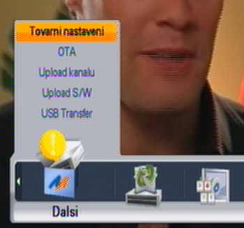 Potvrdíme položku "USB Transfer" tlačítkem "OK"